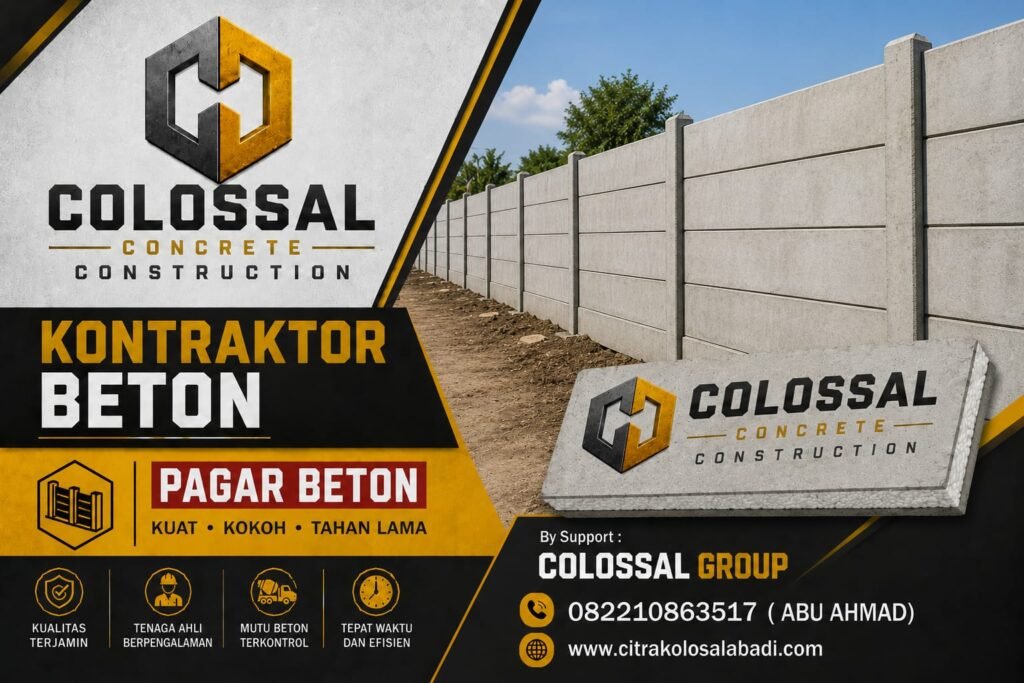 Kontraktor Pagar Beton Precast Jawa Barat 2026