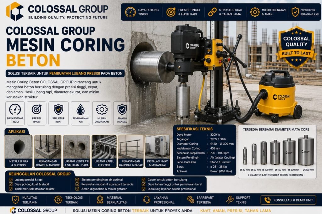 Jasa Coring Beton Jawa Barat Profesional
