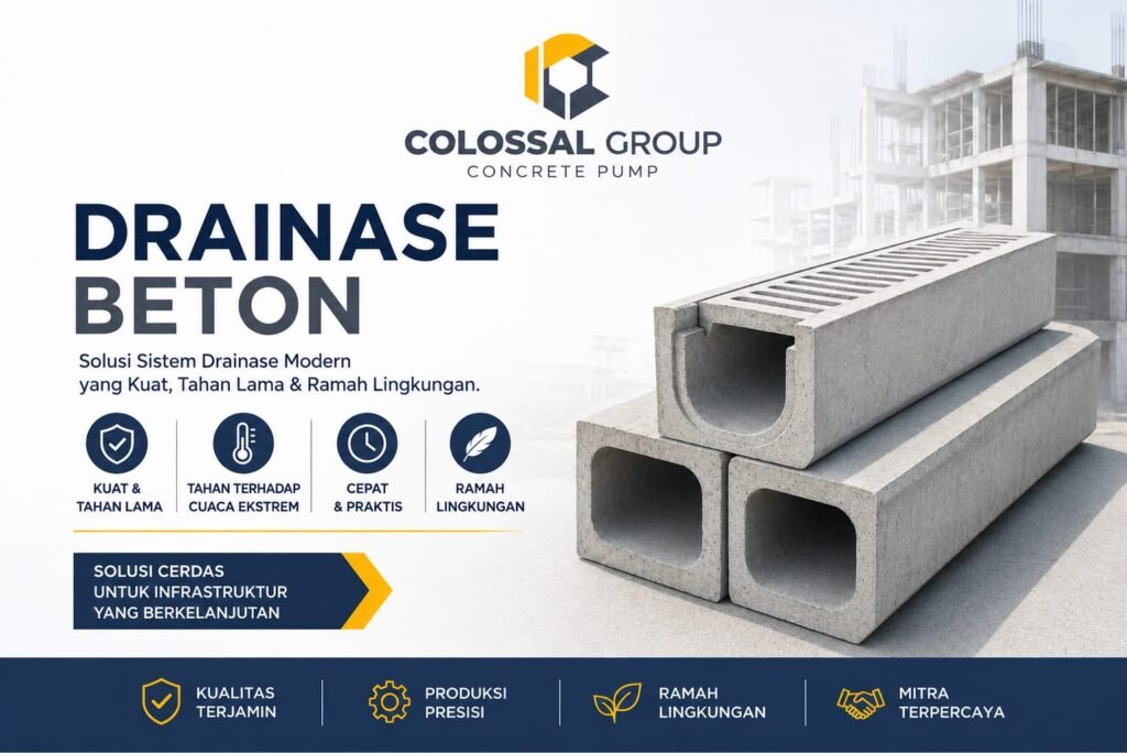 Jasa Drainase Beton Jakarta Profesional Saluran Air U-Ditch Box Culvert