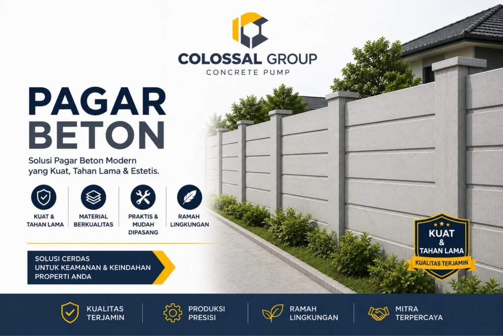 Jasa Pagar Beton Jakarta Profesional Precast Panel Keamanan Lahan