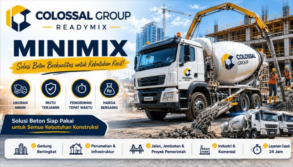 Proses Pengecoran Beton Minimix Sumedang